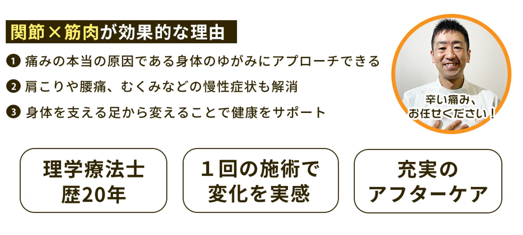 関節x筋肉が効果的な理由